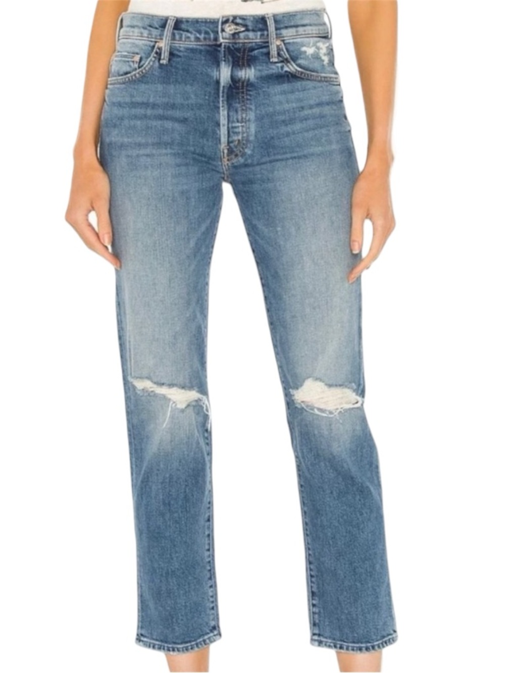 Mother Trickster Ankle Crying on Holy Ground Jeans Size 28